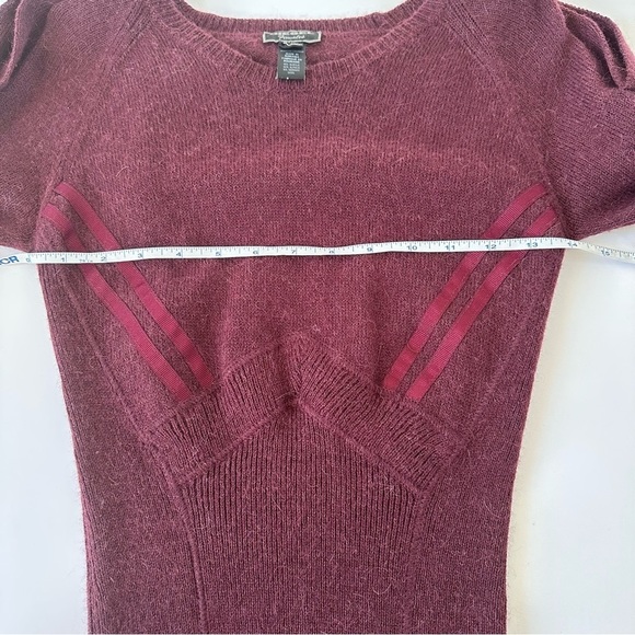 [SOLD] DIESEL Alpaca Wool Blend Burgundy Red Y2K Fitted Knit Ribbed Dress XS - Picture 12 of 14